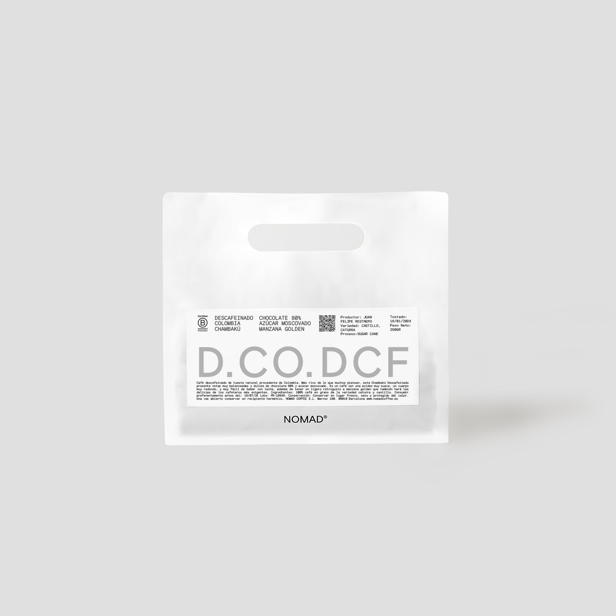 NOMAD – Chambaku Decaf 250g | Colombia